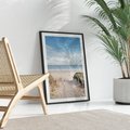 Plakat bez ramy 30x40 - Plażowy pomost - plaża, pomost