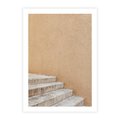 Plakat bez ramy 30x40 - Schod w Beżu - schody, minimalizm