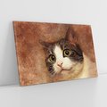 Obraz na płótnie 120x80 - Kot w abstrakcyjnej formie - kot, sztuka