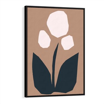 Obraz w ramie 50x70 - Refleksje Boho Przyrody - abstrakcyjny obraz, plakat - rama czarna