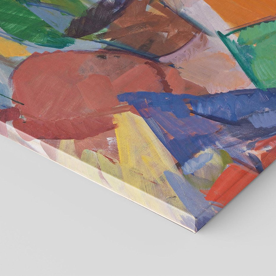 Obraz na płótnie 90x30 - "Martwa natura z pomarańczami w koszyku" Edvard Weie - Reprodukcja - reprodukcja, obraz na płótnie