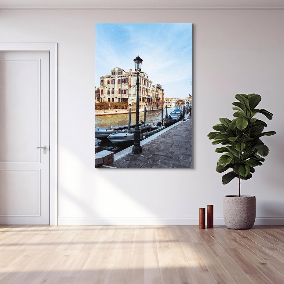 Obraz na płótnie 50x70 - Kanały Wenecji - Wenecja, kanały