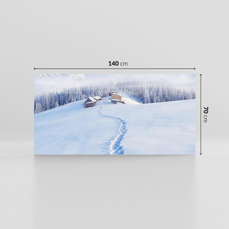 Obraz na płótnie 140x70 - Magia zimowych gór - zima, góry