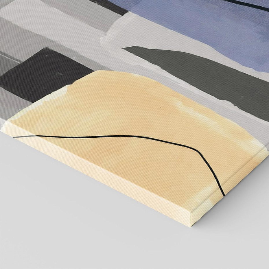 Obraz na płótnie 50x70 - Harmonia w chaosie serca - abstrakcja na szarym tle, kolorowe plamy koloru