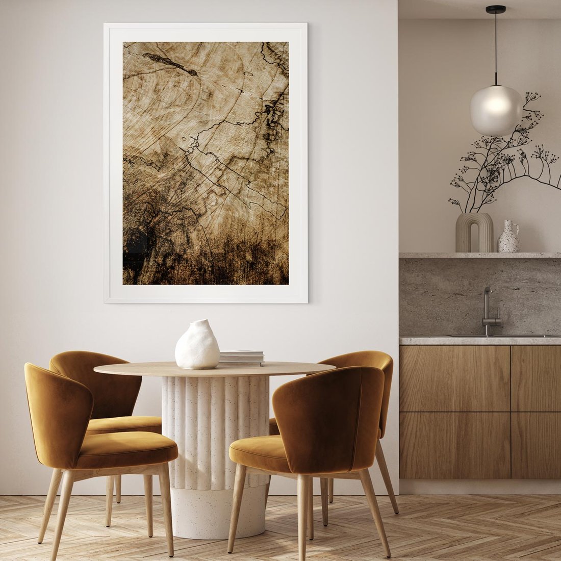 Plakat bez ramy 40x50 - Słoje Natury - słoje drzewa, pieńdrzewa