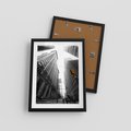 Plakat w ramie 30x40 - Miejskie Wieże - miasto, wieżowce - rama czarna