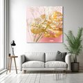 Obraz na płótnie 40x40 - Blask Natury - złote, liście