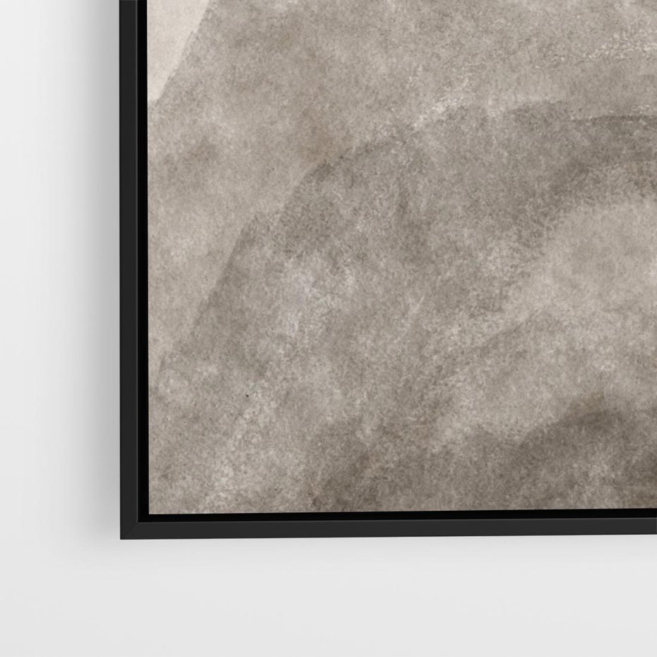 Obraz w ramie 50x50 - Przenikające Kształty - rozmyte cienie, abstrakcja - rama czarna