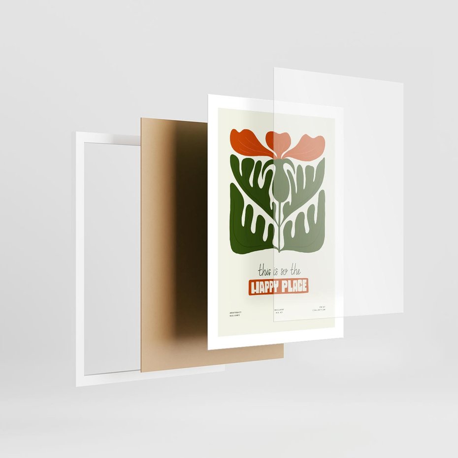 Plakat w ramie 50x70 - Rozkwitająca Gra - kwiaty, nowoczesny plakat - rama biała