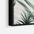 Obraz w ramie 50x70 - Tropikalne Akwarele - tropikalne liście, akwarela - rama czarna
