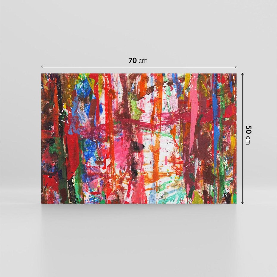 Obraz na płótnie 70x50 - Abstrakcja: wyraz emocji - abstrakcja