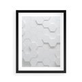 Plakat w ramie 40x50 - Intrygujący Wymiar - geometria, 3D - rama czarna