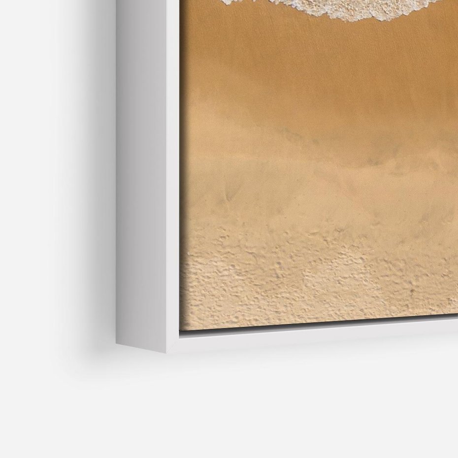 Obraz w ramie 100x70 - Oaza Relaksu - plaża, morze - rama biała