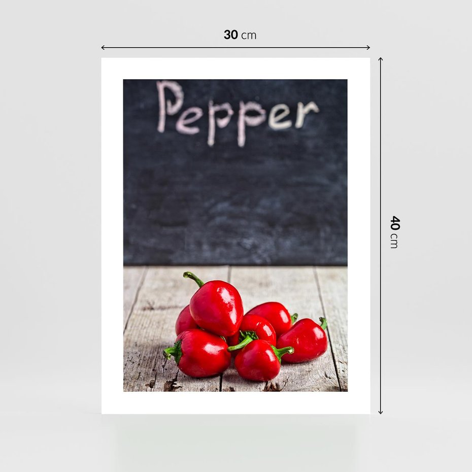 Plakat bez ramy 30x40 - Eksploracja smaków - papryka, kuchnia