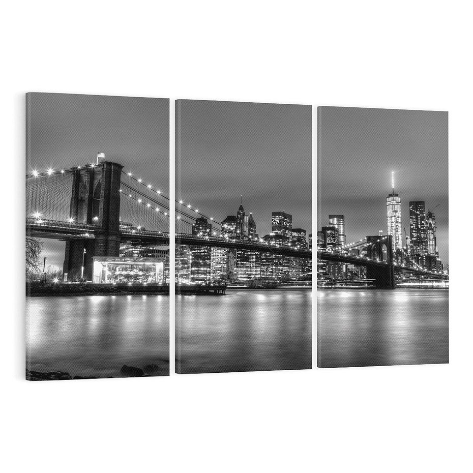 Obraz na płótnie 120x80 - Symbole Nowego Jorku - most, Nowy Jork