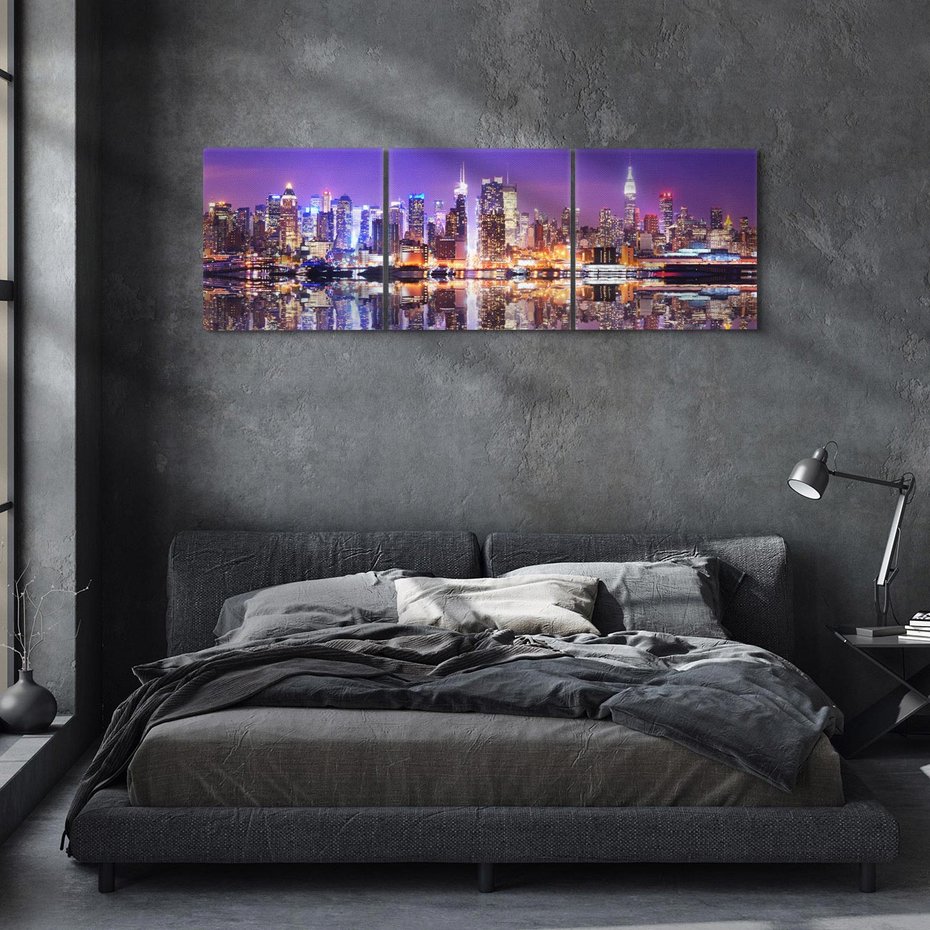 Obraz na płótnie 120x40 - Dynamiczne miasto - Nowy Jork - USA, miasto