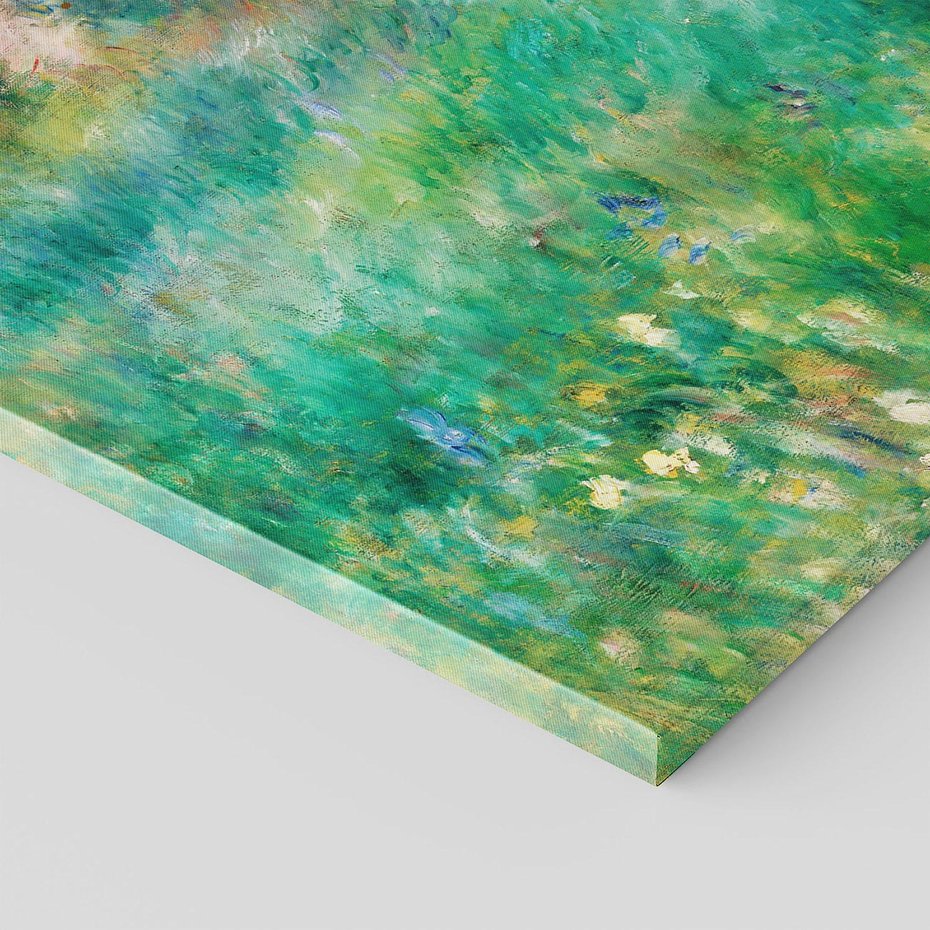 Obraz na płótnie 100x70 - "Łąka (La Prairie)" (1880) Pierre-Auguste Renoir - Reprodukcja - reprodukcja, obraz na płótnie