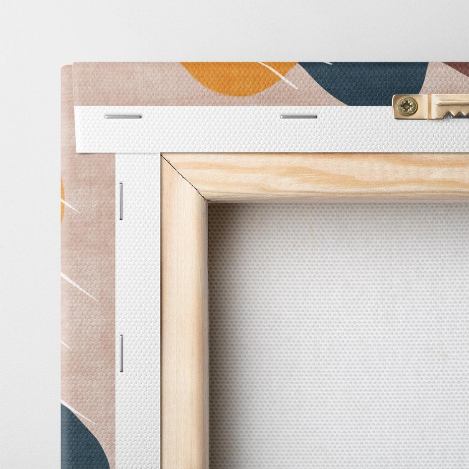 Obraz na płótnie 100x50 - Opowieść szepczących pędzli - abstrakcyjne plamy, kształty