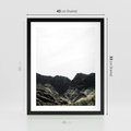 Plakat w ramie 40x50 - Górska Potęga - górski krajobraz, góry - rama czarna