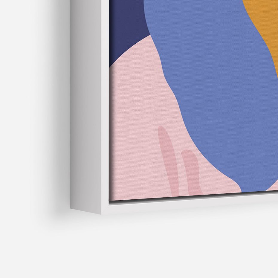 Obraz w ramie 50x70 - Odbicie Kobiety - nowoczesny plakat, styl retro - rama biała