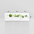 Obraz na płótnie 150x50 - Świeże limonki i woda - limonki, woda