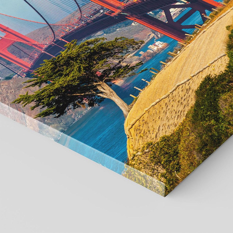 Obraz na płótnie 80x120 - W krainie amerykańskich mostów - most, USA