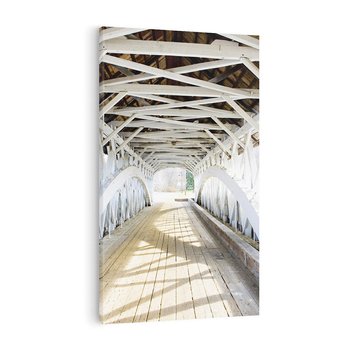 Obraz na płótnie 50x70 - Klimatyczny most w Ameryce - stary most, Ameryka