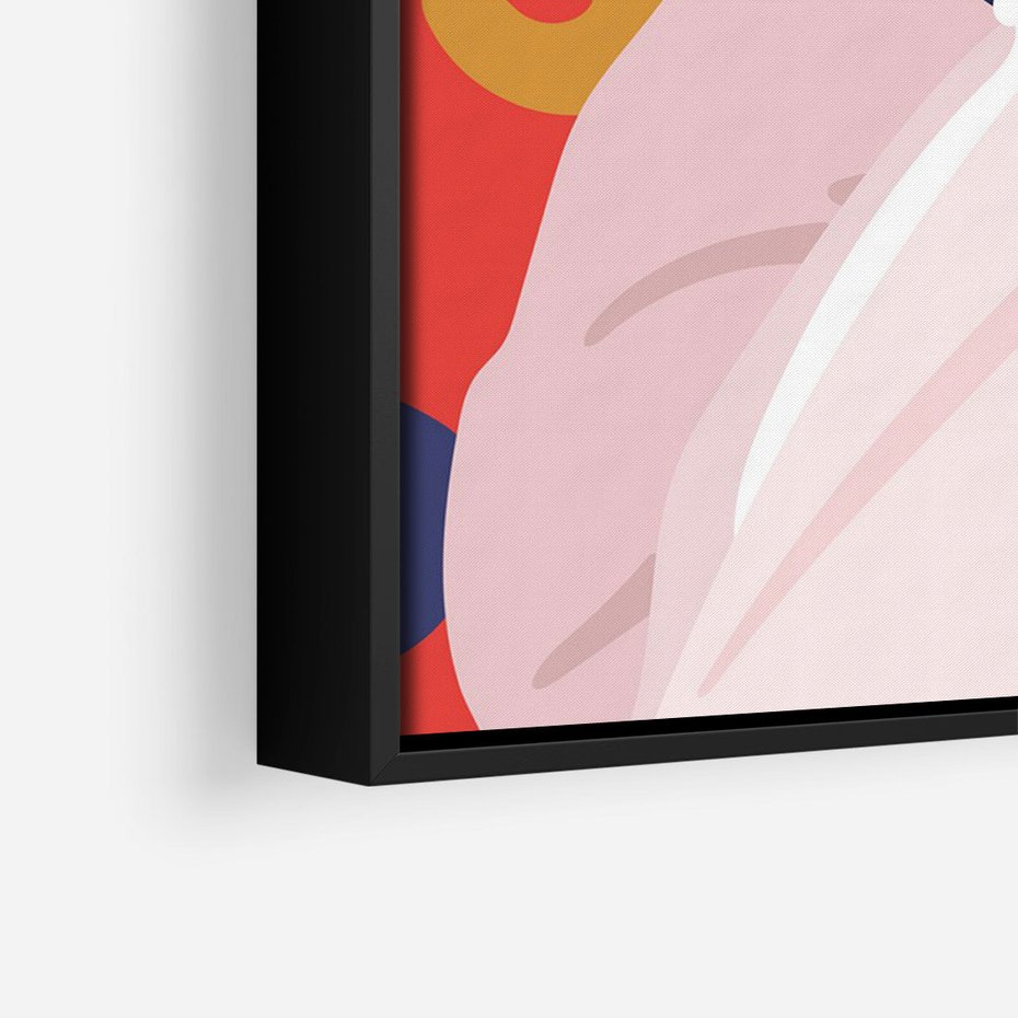 Obraz w ramie 50x70 - Kobieca Przenikliwość - nowoczesny plakat, styl retro - rama czarna