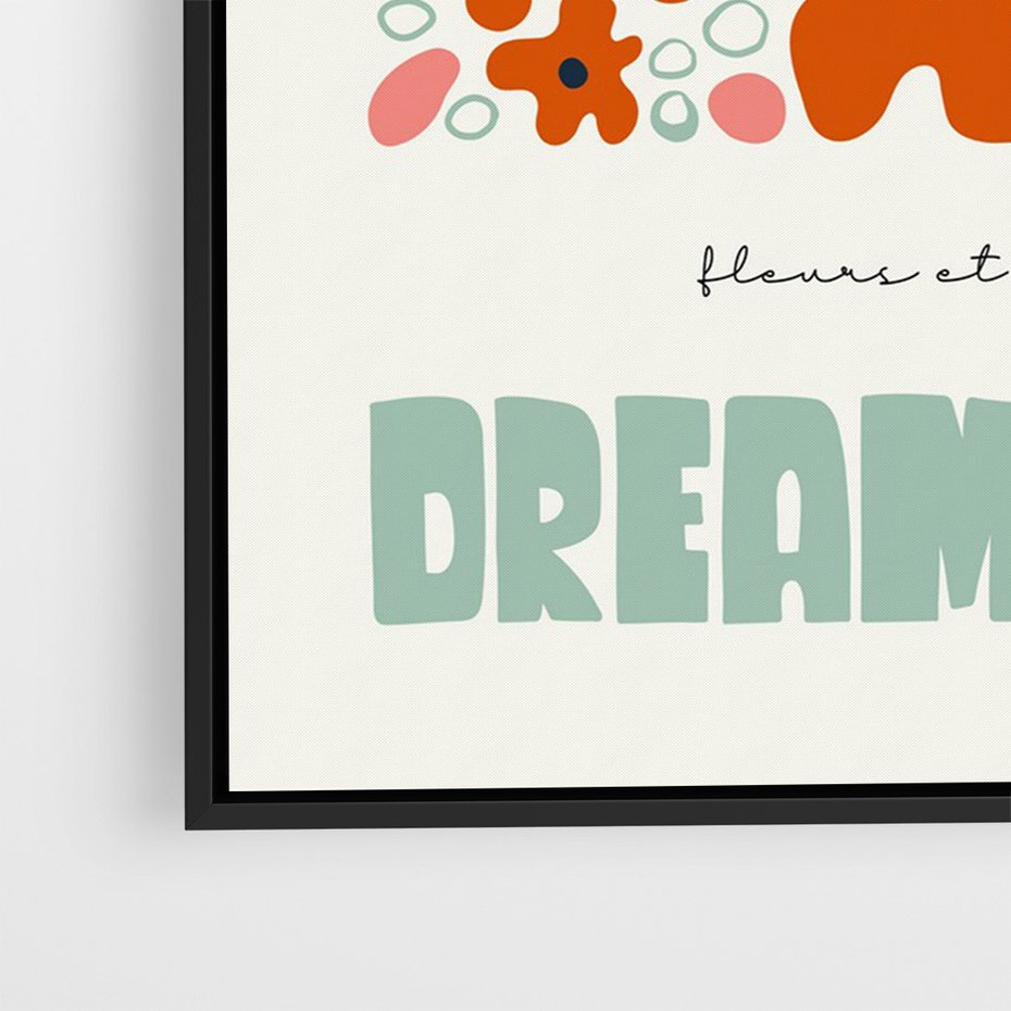 Obraz w ramie 50x70 - Abstrakcyjne Spektrum - kwiaty, abstrakcja - rama czarna