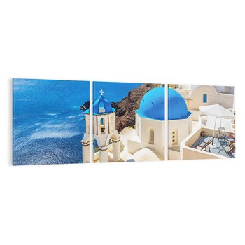 Obraz na płótnie 150x50 - Urokliwy widok na Santorini - Santorini, widok