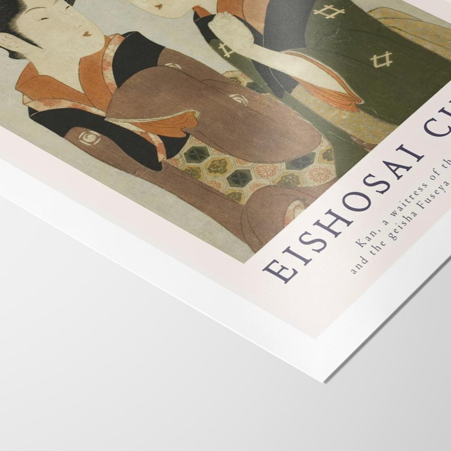 Plakat bez ramy 50x70 - Reprodukcja Japońskiej Grafiki - eishosai choki, reprodukcja grafiki