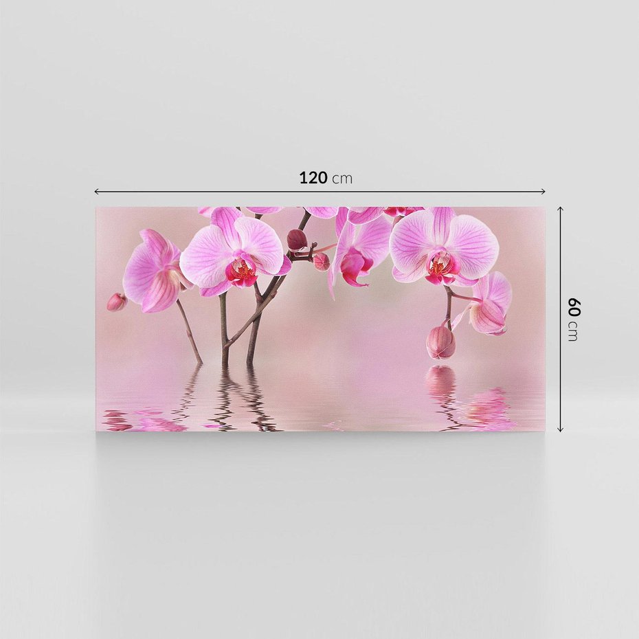 Obraz na płótnie 120x60 - Relaksacyjne spa w otoczeniu storczyka - spa, storczyk