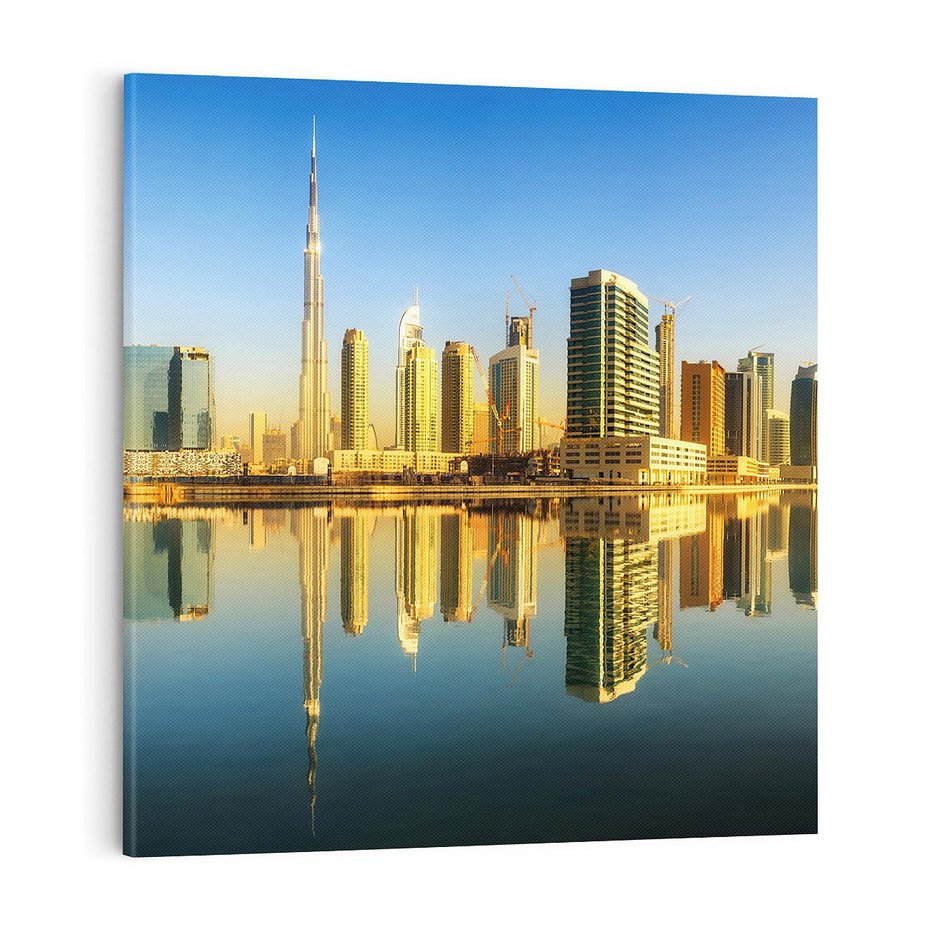 Obraz na płótnie 40x40 - Panorama Dubaju - Dubai, Dubaj