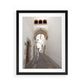 Plakat w ramie 40x50 - Perspektywiczna Magia Uliczki - uliczka, perspektywa - rama czarna