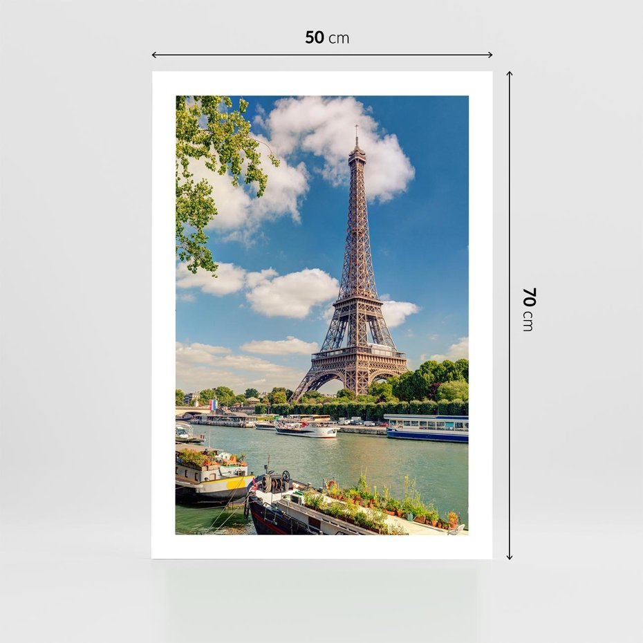 Plakat bez ramy 50x70 - Paryżska ikona Francji - wieża Eiffla, Paryż