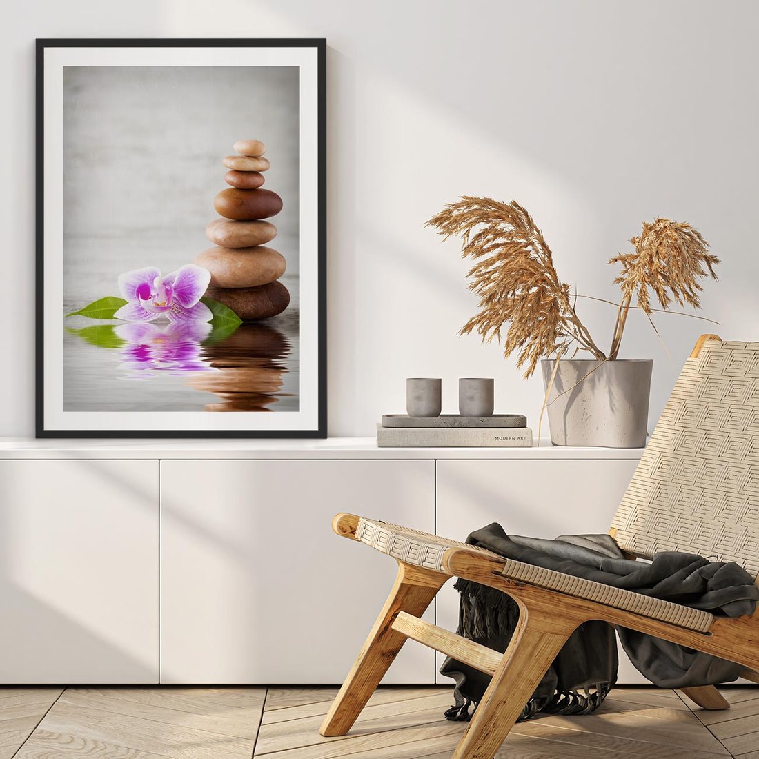 Plakat w ramie 50x70 - Spa japońskie: sztuka relaksu - spa, japońskie - rama czarna