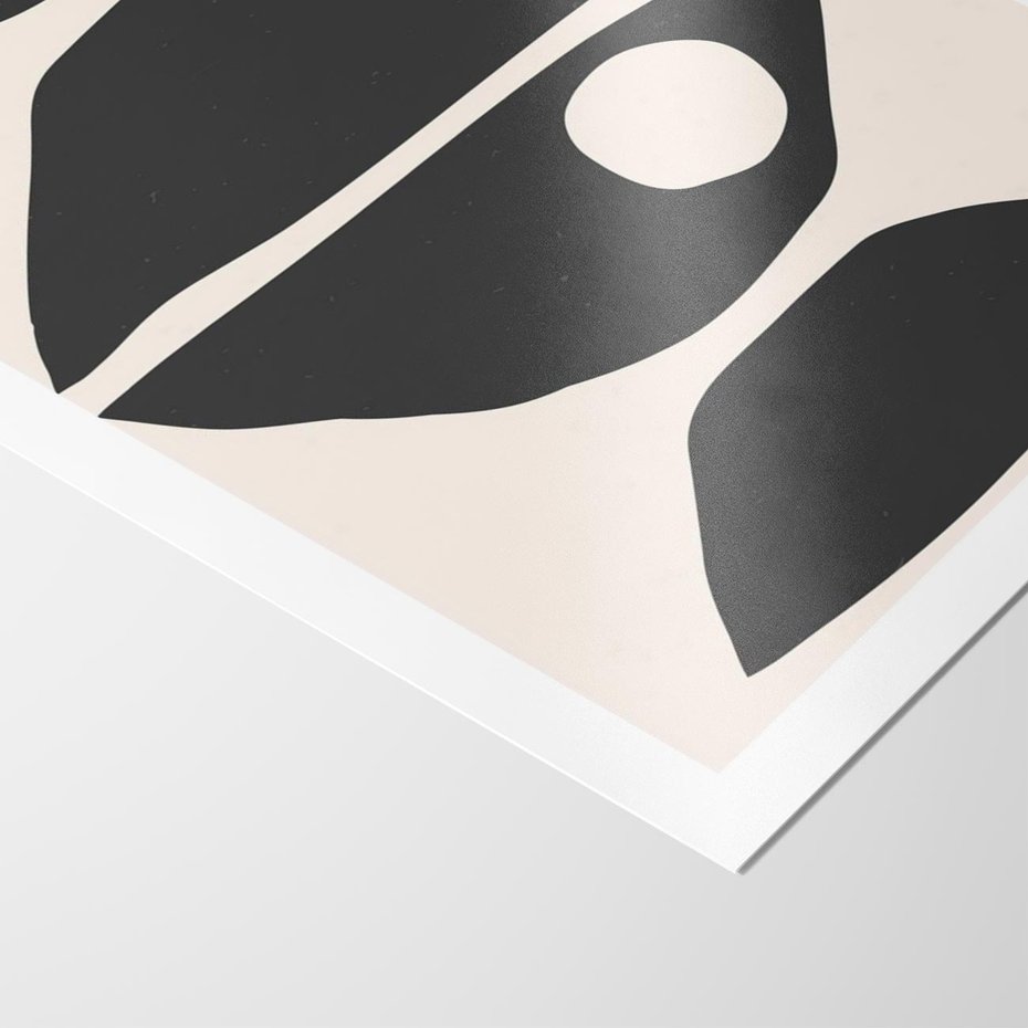 Plakat bez ramy 50x70 - Nowoczesna Sztuka na Beżowym Tle - nowoczesna sztuka, abstrakcja