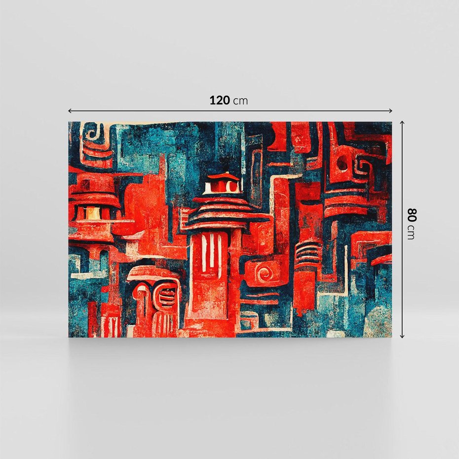 Obraz na płótnie 120x80 - Mistyka Wschodnich Światów - orientalna sztuka, nawiązanie do Japonii