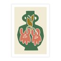 Plakat bez ramy 50x70 - Kreatywne Impulsy - boho styl, wazon