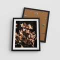 Plakat w ramie 40x50 - Hortensja - Suchy Kwiat w Sztuce - hortensja, suchy kwiat - rama czarna
