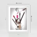 Plakat w ramie 40x50 - Moda, makijaż i relaks - moda, makijaż - rama biała