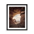 Plakat w ramie 40x50 - Kanionowy Labirynt - pustynia, skały - rama czarna