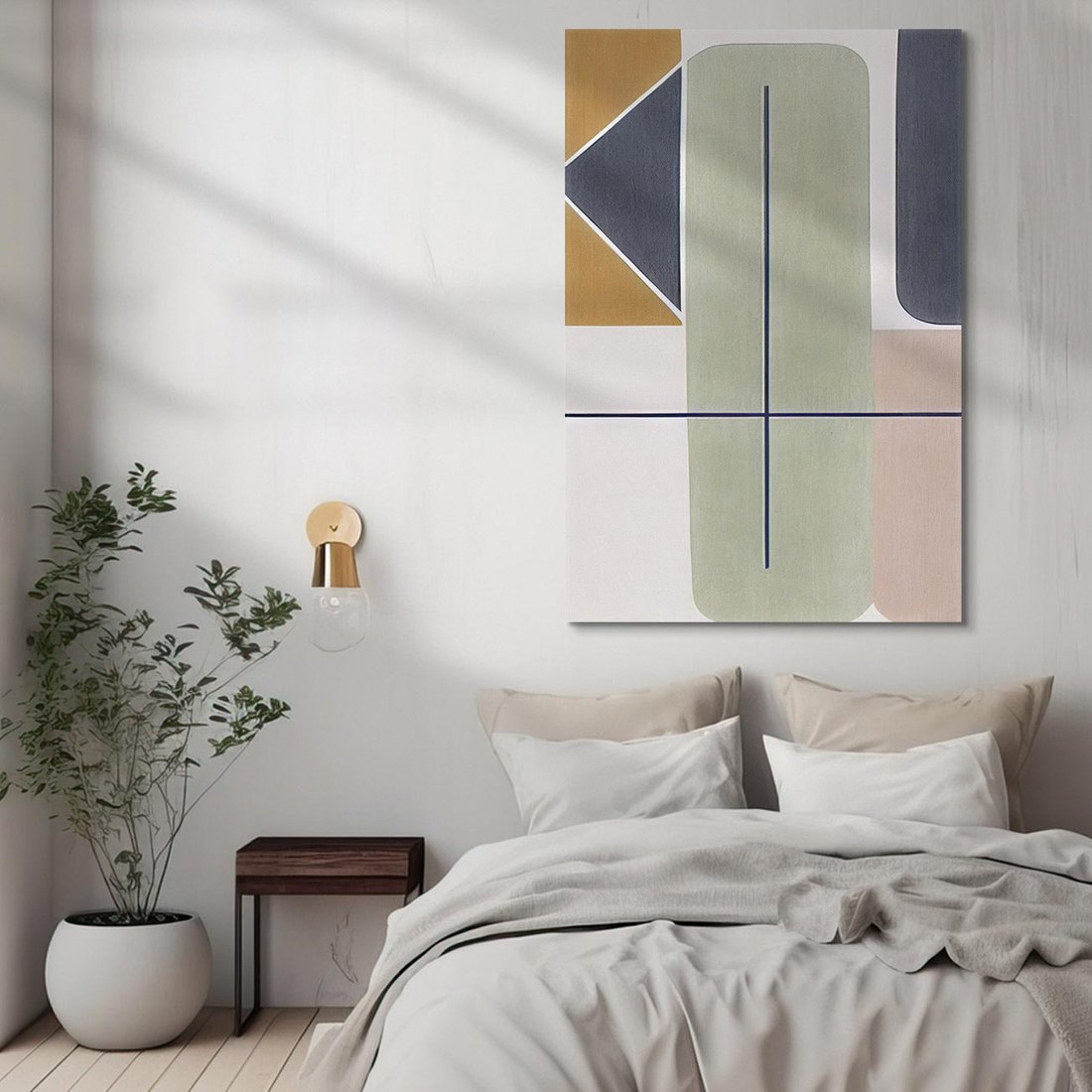 Obraz na płótnie 70x100 - Sztuka Abstrakcji - geometryczne kształty, kolorowe prostokąty