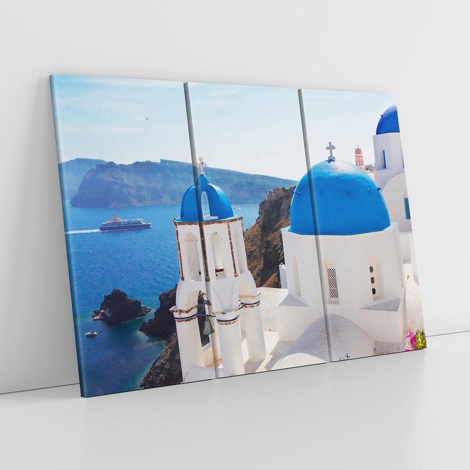 Obraz na płótnie 120x80 - Perspektywa na Santorini - Santorini, perspektywa