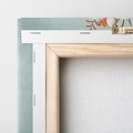 Obraz na płótnie 60x60 - Kwiatowa Enklawa Uroku - kolaż, nierealna kompozycja