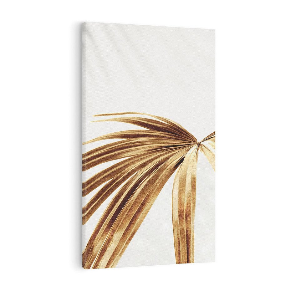 Obraz na płótnie 70x100 - Egzotyczny Blask - złote, liście