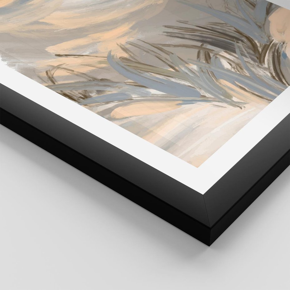 Plakat w ramie 30x40 - Światłości Taniec - akwarela, obraz - rama czarna