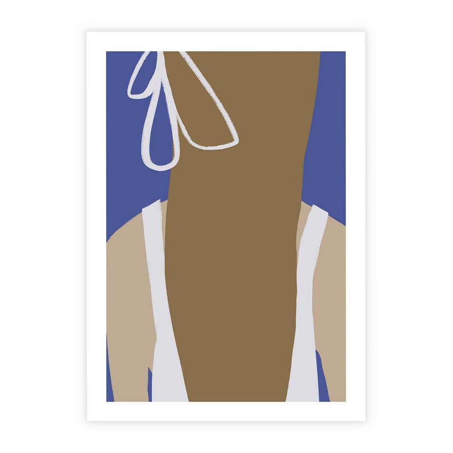 Plakat bez ramy 30x40 - Kobieca Inspiracja - plakat retro, kobieta z kokardą