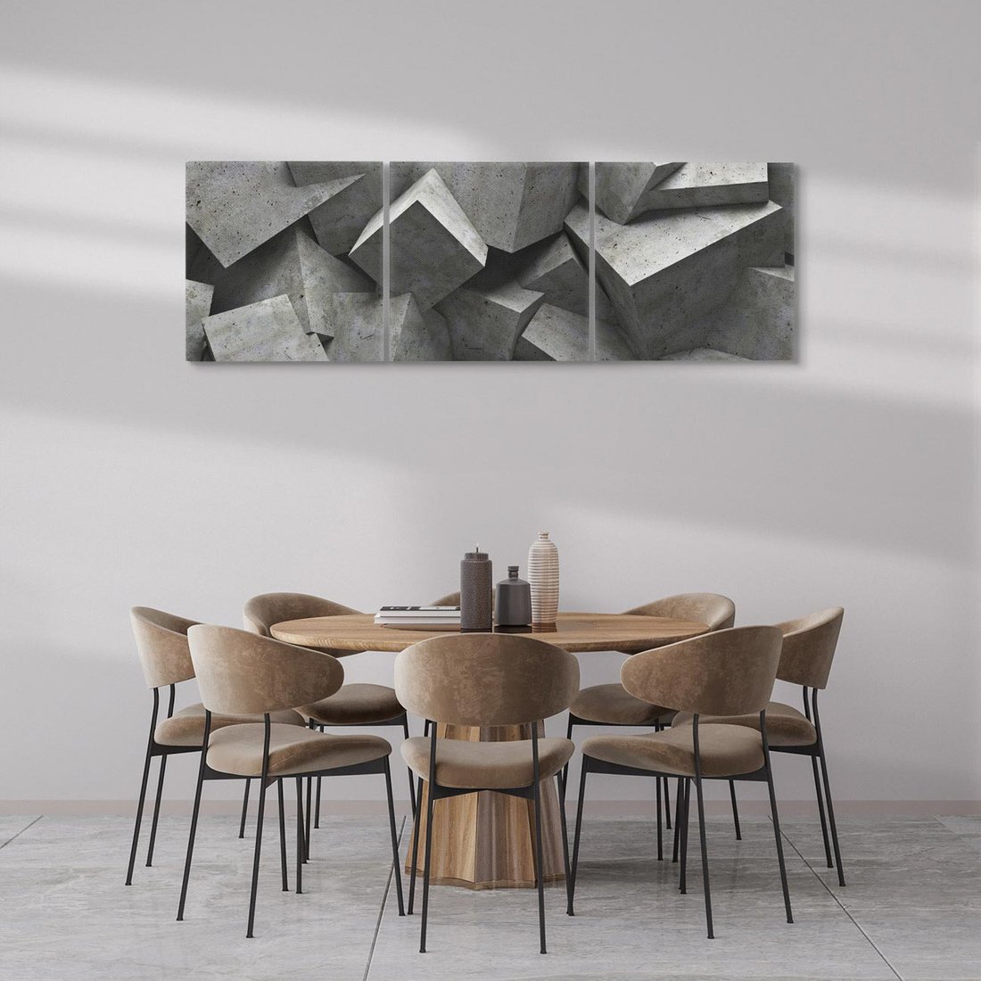 Obraz na płótnie 120x40 - Abstrakcja w Trzech Wymiarach - 3D, abstrakcja