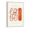 Obraz w ramie 80x120 - Pastelowa Siła Miłości - miłość, love - rama drewno